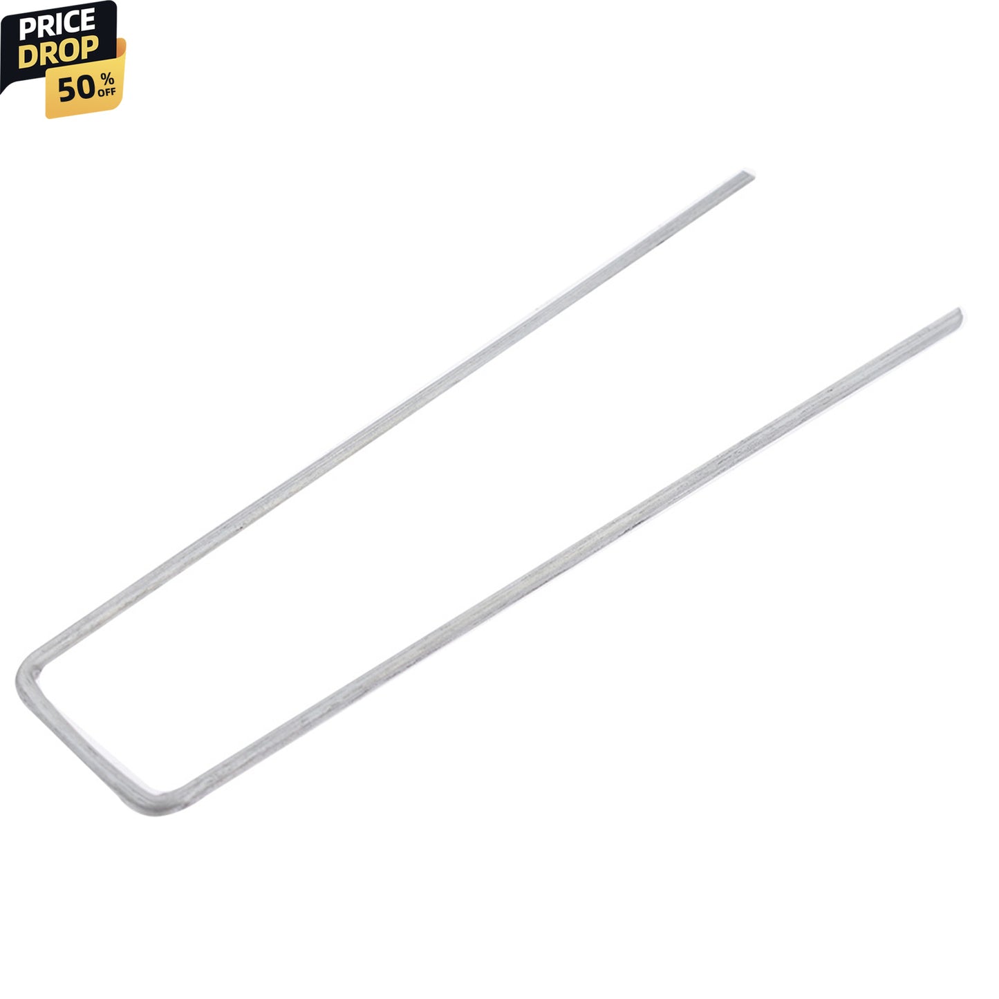 6 Inch 200 Pcs 3mm Weed Staples Galvanized Landscape Staples Heavy Duty Garden Stakes Fit For Weed Barrier Fabric