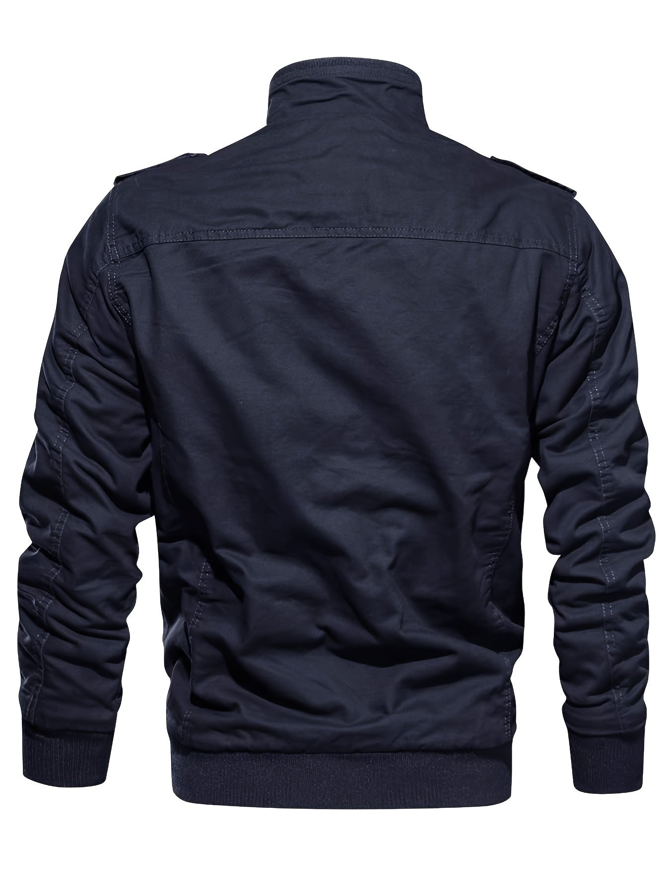 Men's Fleece Jacket And Coat Winter Full Zip Multi-Pocket 2 Chest Pockets 2 Side Pockets And 1 Inner Pocket Fleece Lined Windproof