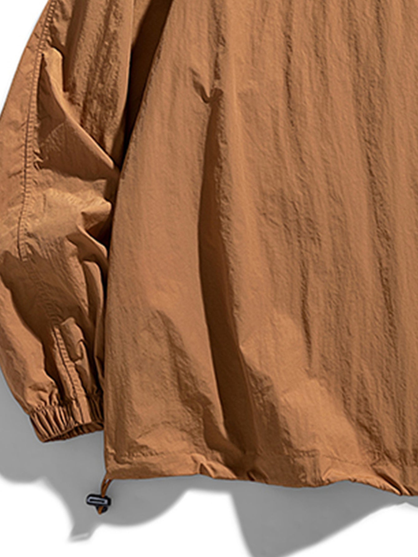 Women's Plus Size Solid Color Sun Protection Hooded Jackets with Large Pockets