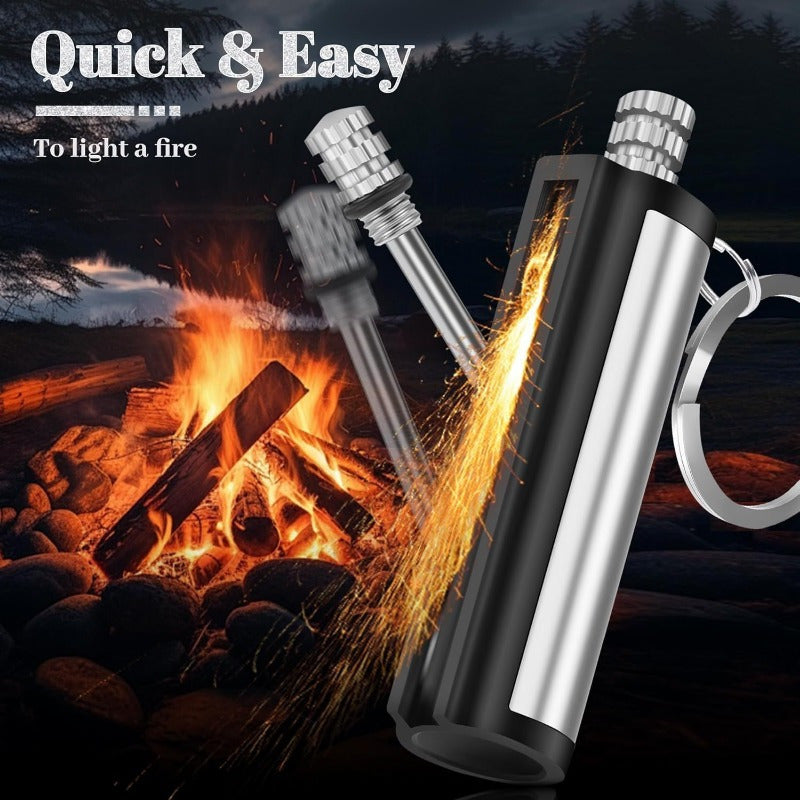 5 Pack Permanent Match Lights, Flint Metal Match Lights, Waterproof Emergency Survival Match Lights