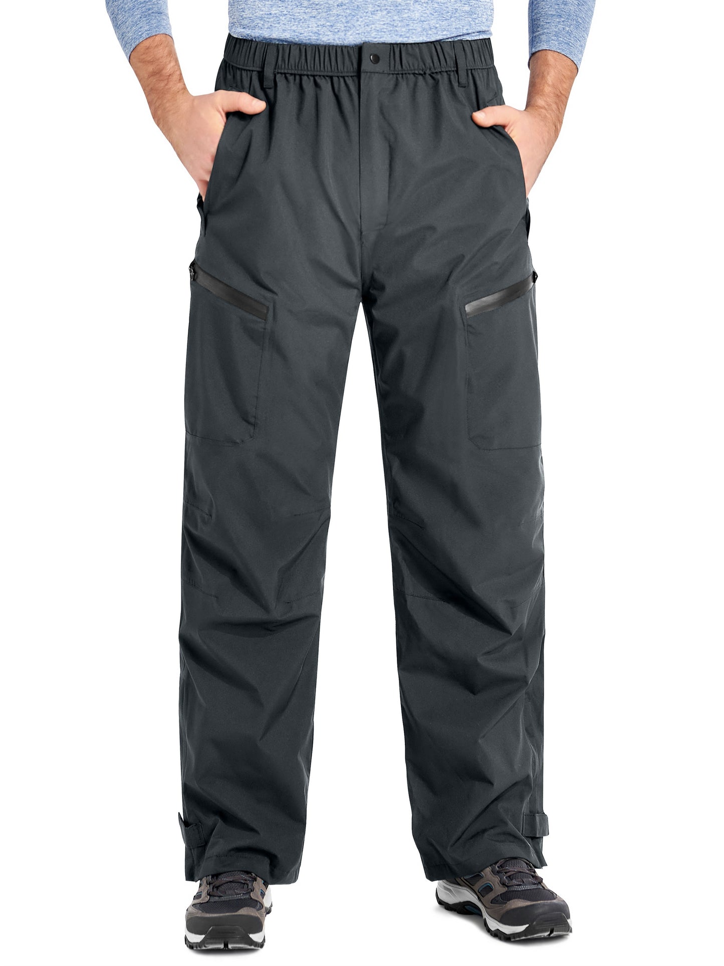 Men's Rain Pants, Lightweight Packable Pants