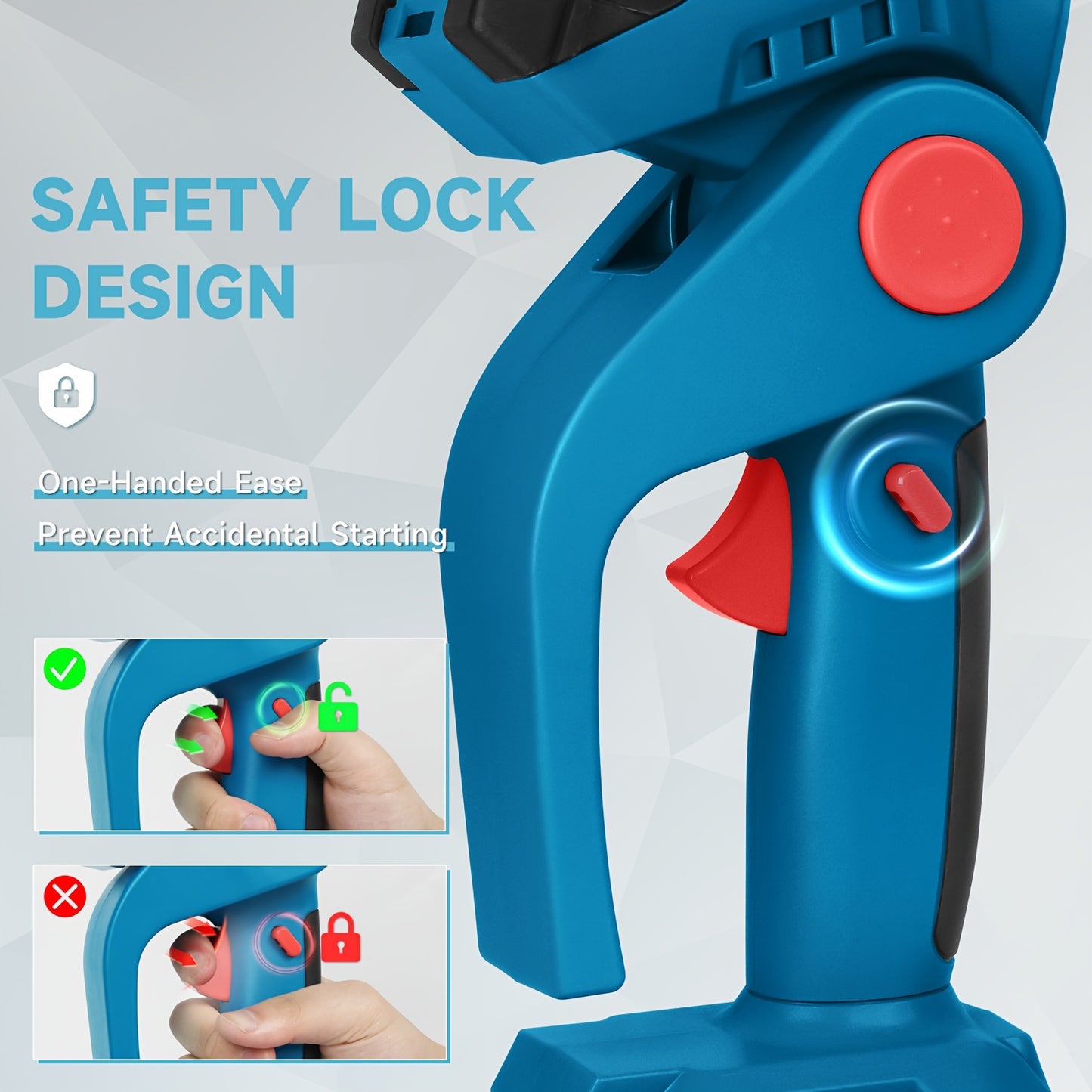 Hedge Trimmer Cordless, 2 in 1 Handheld Cordless Grass Shear with 2 Pcs Rechargeable Battery's and Charger