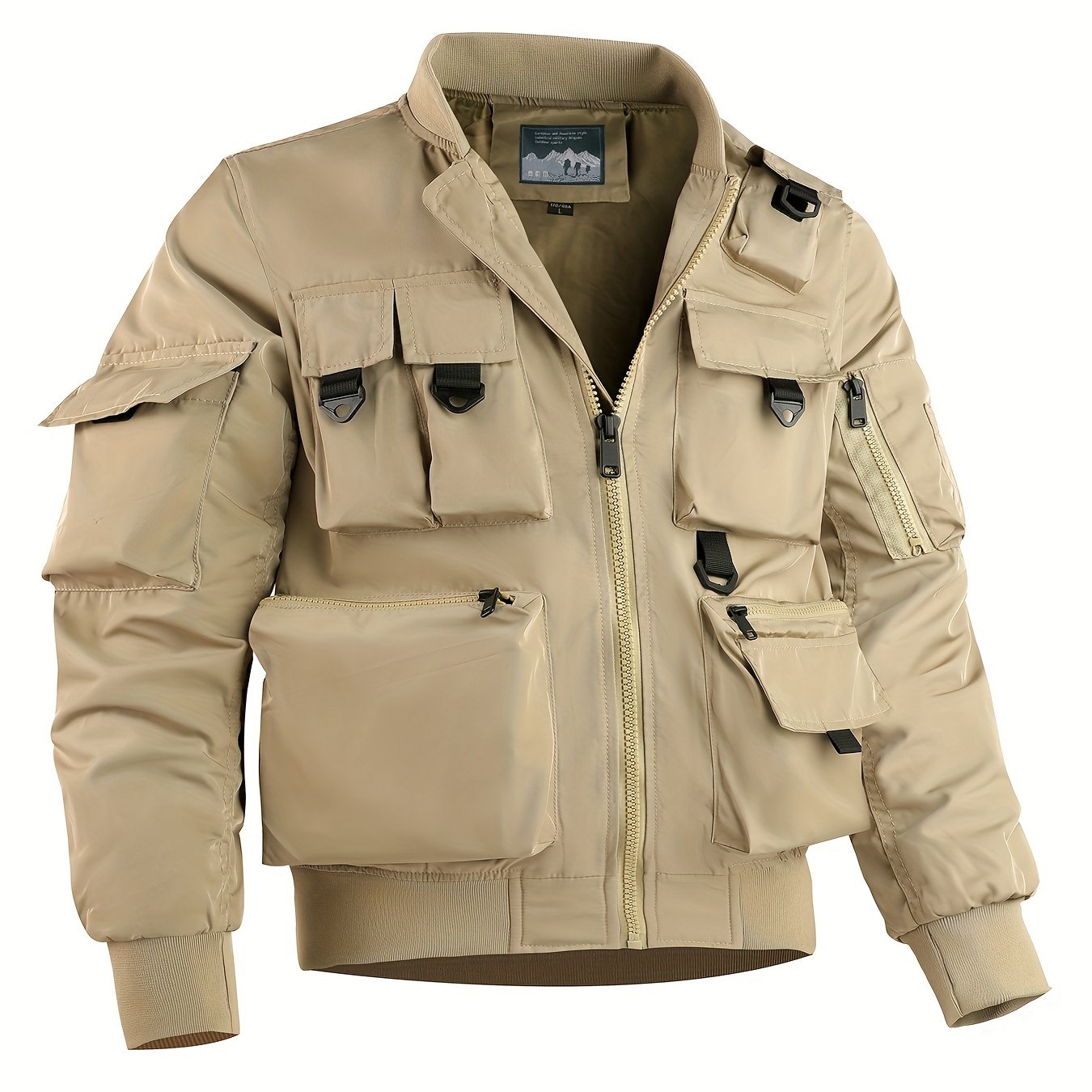 Men New Casual Cargo Multi-Pocket Jacket