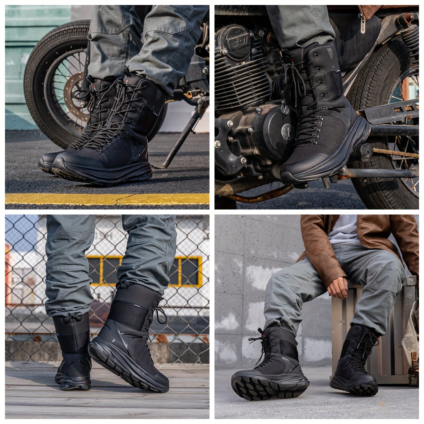 Men's Waterproof Hiking Boots, Anti Slip Lightweight Boots