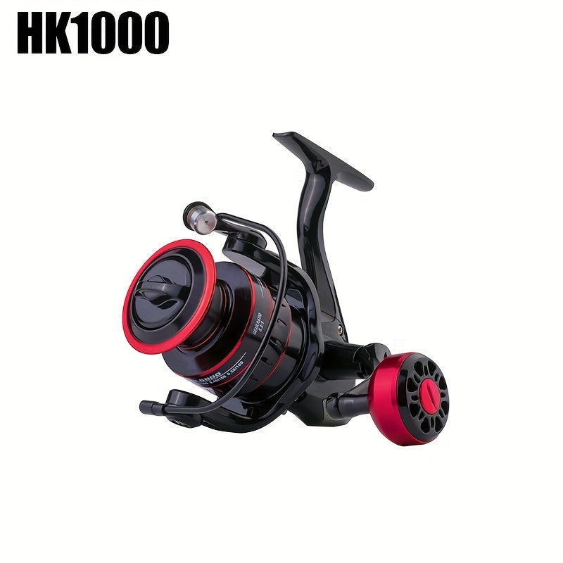 Spinning Wheel Metal Grip HK1000-7000 Model 5:2:1 Speed Ratio Durable and High Performance Freshwater and Saltwater Fishing Equipment