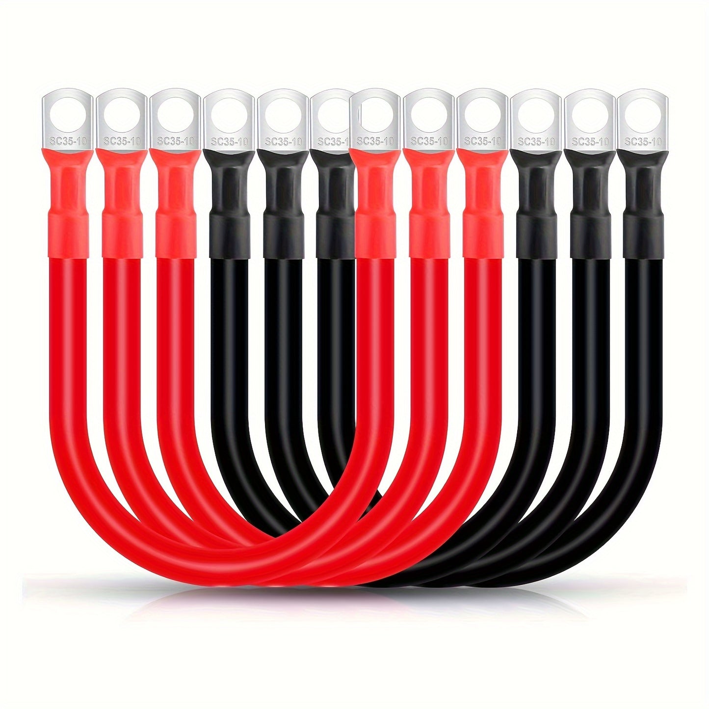 Battery Cable 2AWG, with 3/8" Lugs Terminals Copper Wire