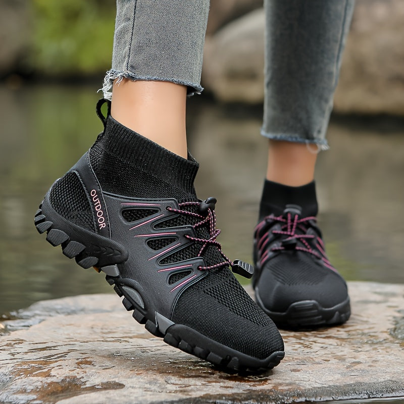 Women's Fashion Hiking Boots - Breathable, Lightweight, Durable, Non-Slip, Ankle-High, Comfortable Outdoor Boots