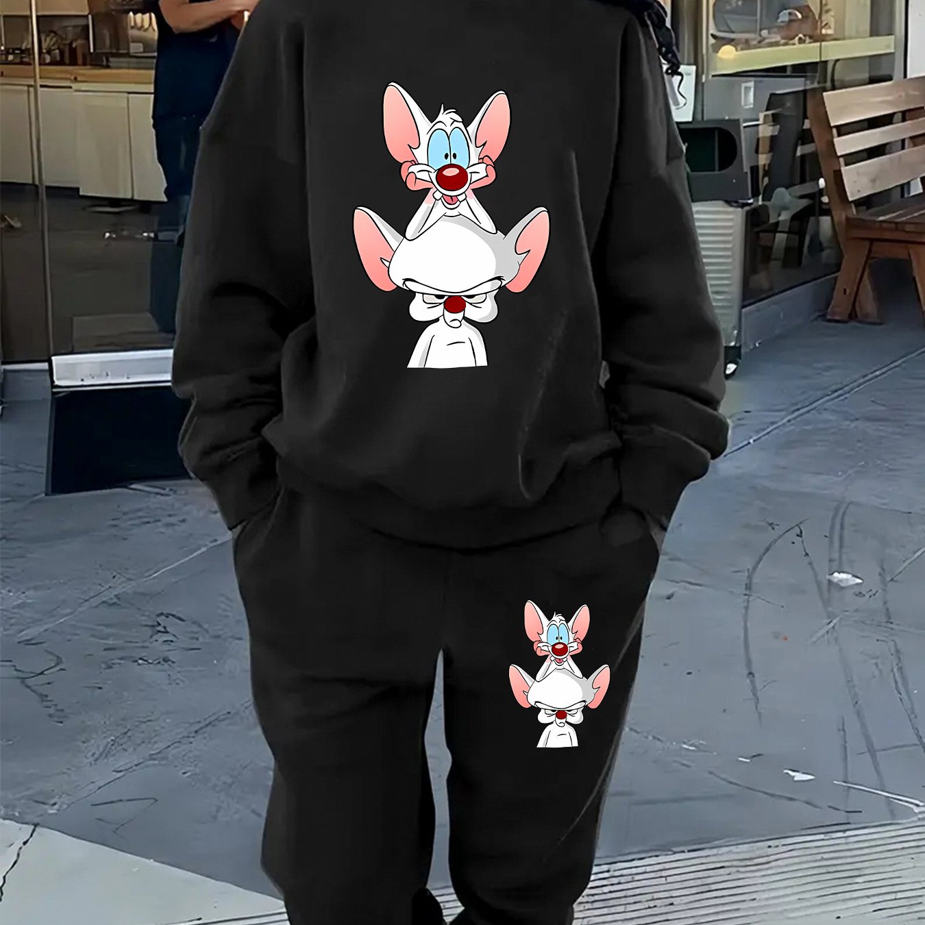 Plus Size Women's Outfit Set - Casual Sportswear