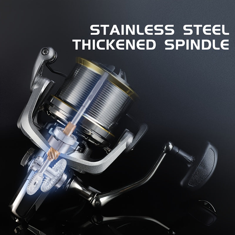 Metal Spinning Fishing Reel, 20KG/44LB Max Drag Powerful Reel, Long Distance Casting Reel