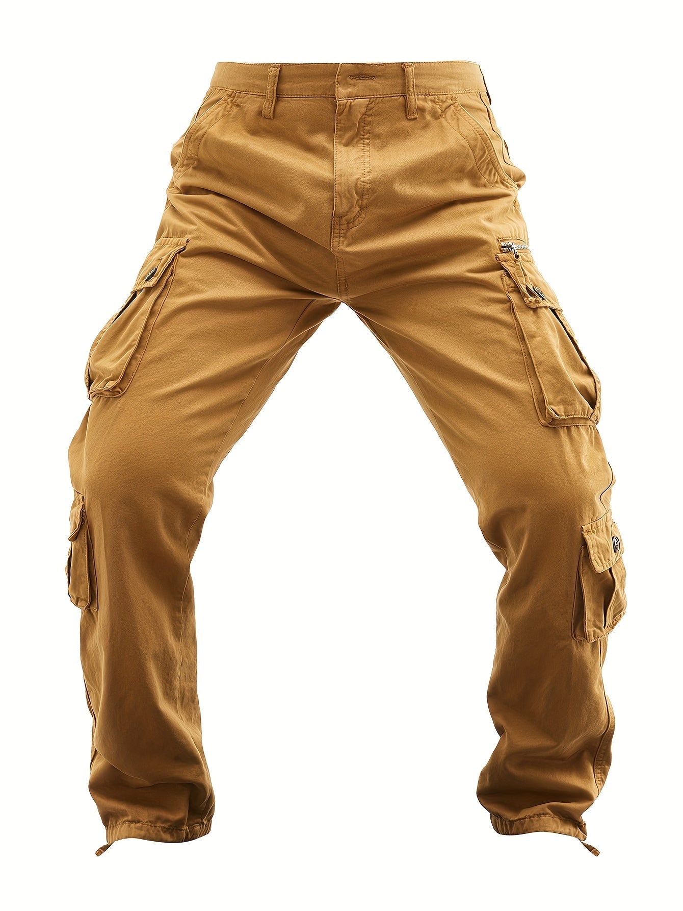 Large Size Men Outdoor Cotton Wash Multi-pocket pants