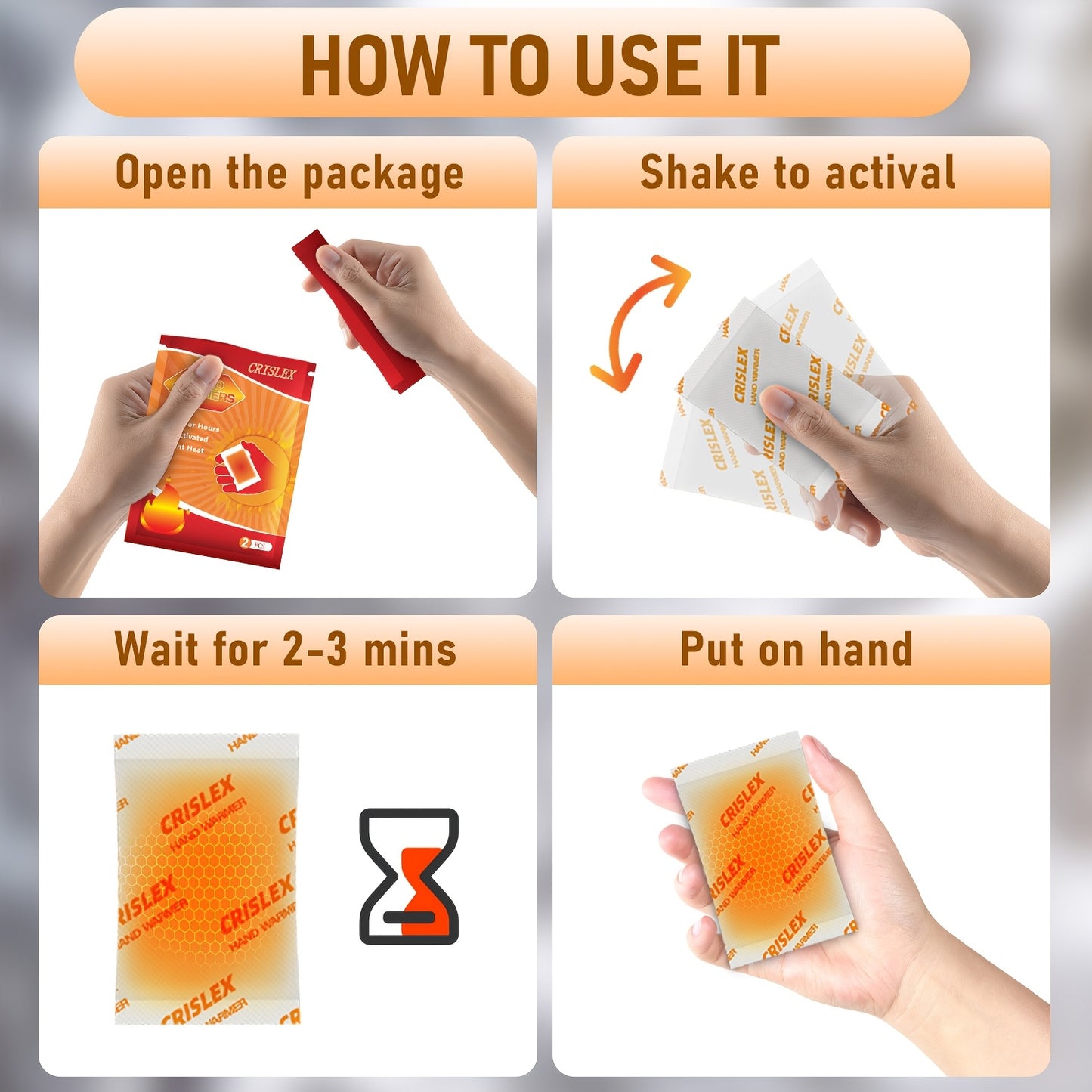 10pcs/20pcs/40pcs/80pcs Disposable Hand And Foot Warmers