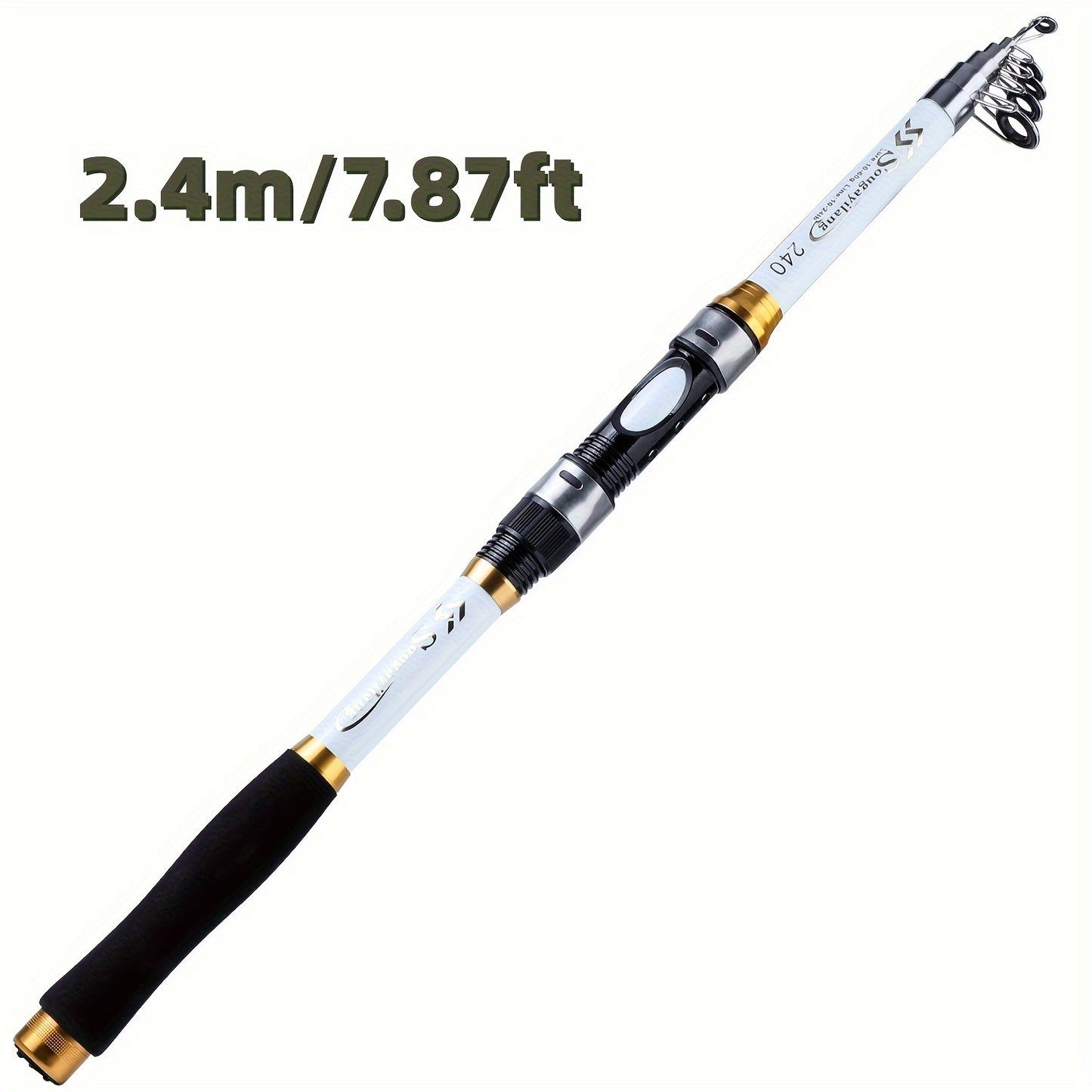 Sougayilang Telescopic Fishing Rods 1.8~3.3m Glass Fiber Spinning Rod