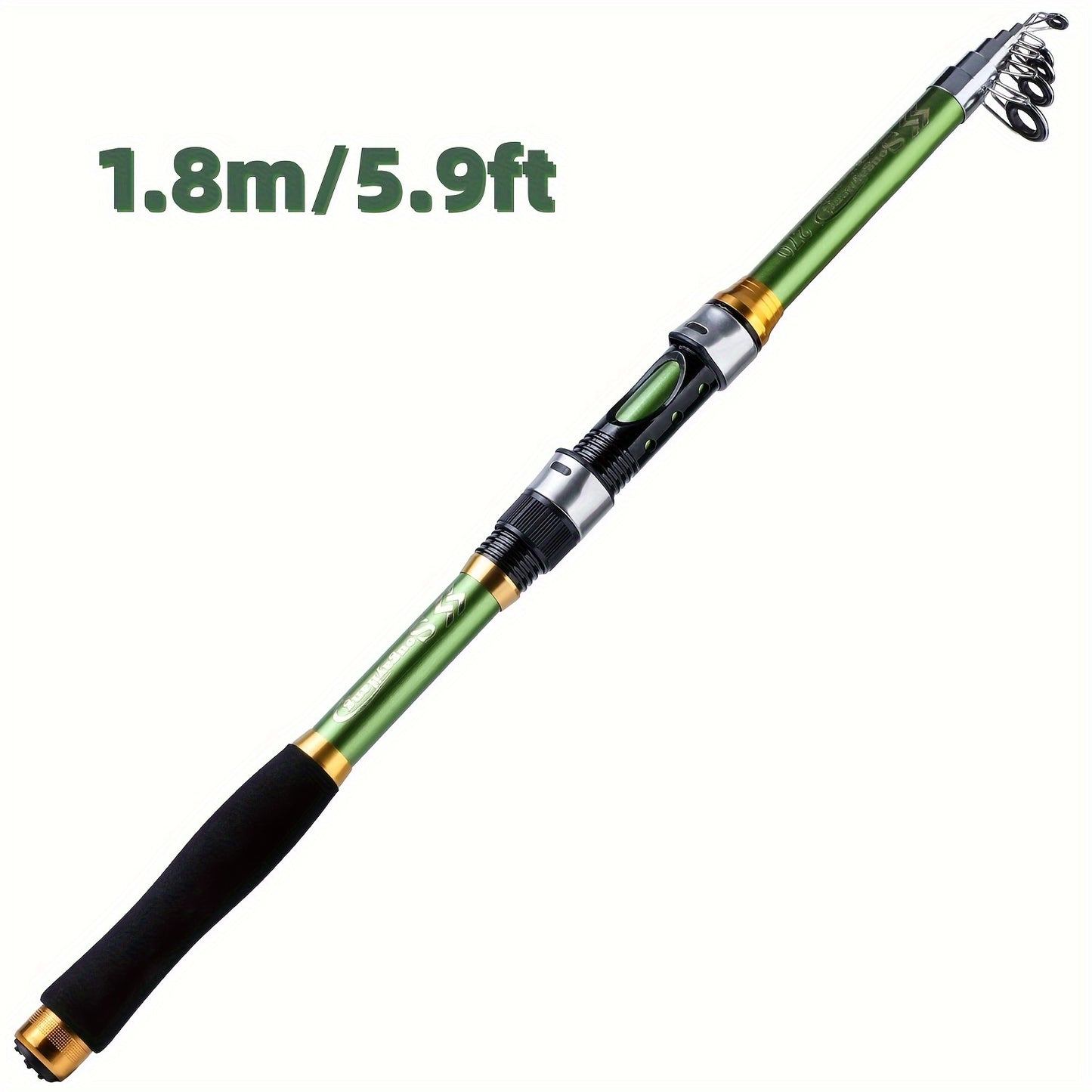 Sougayilang Telescopic Fishing Rods 1.8~3.3m Glass Fiber Spinning Rod