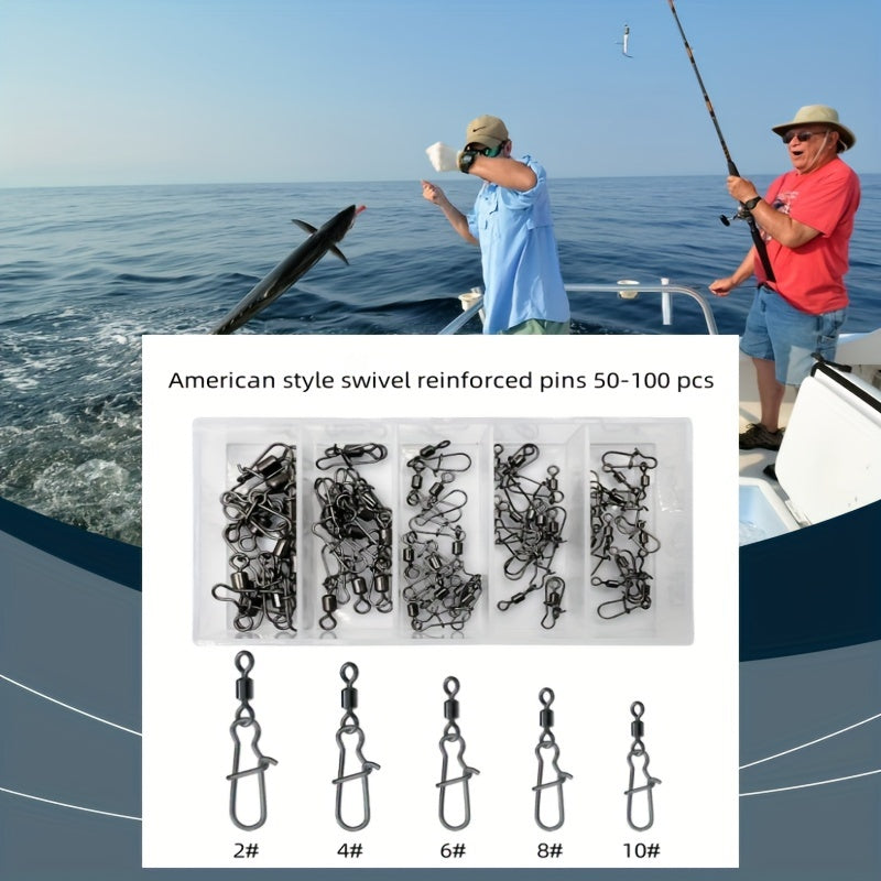 50/100pcs American Swivel Reinforced Pin