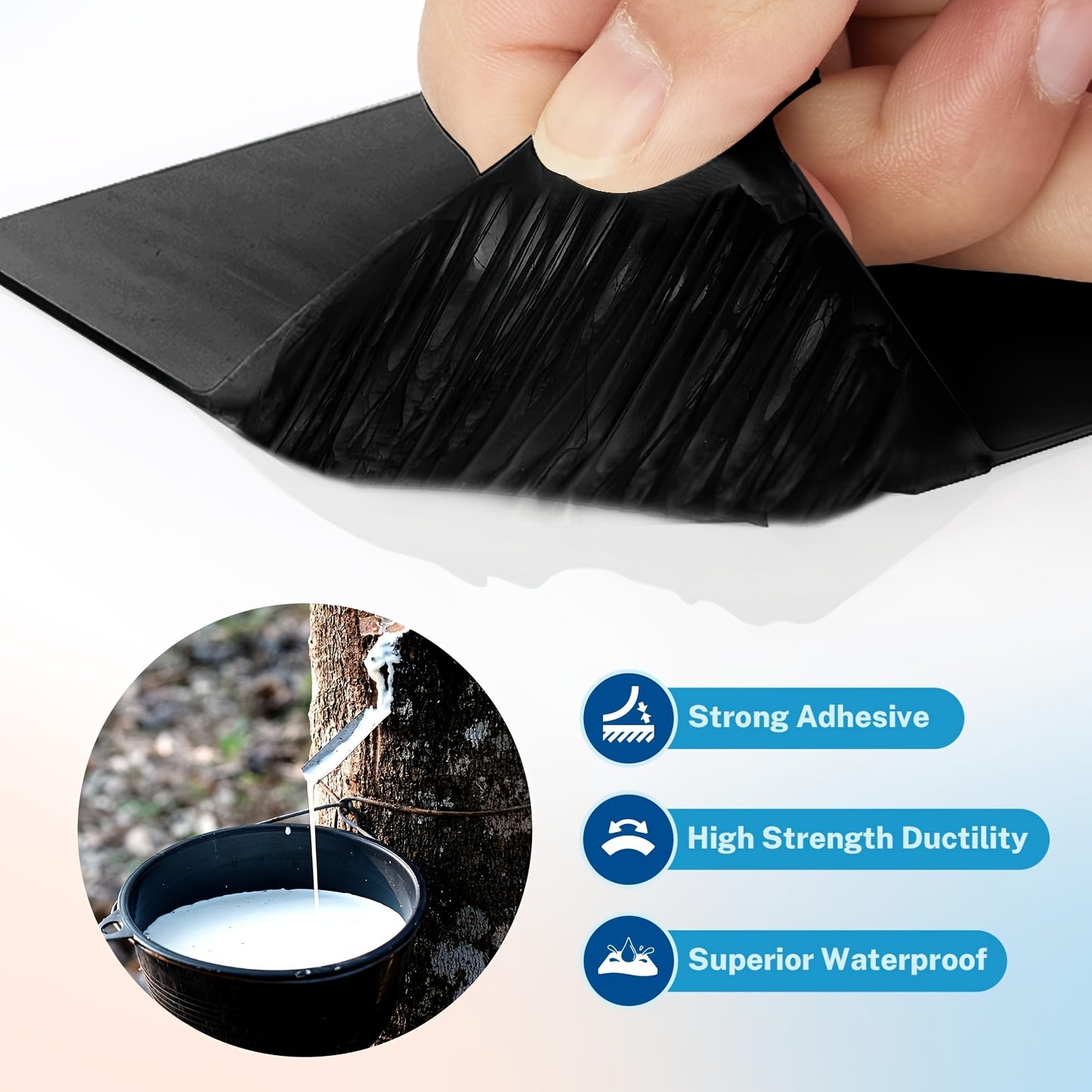 RV Sealant Tape, RV Roof Tape White/Black, UV Resistant, Weatherproof Repair Sealant Tape