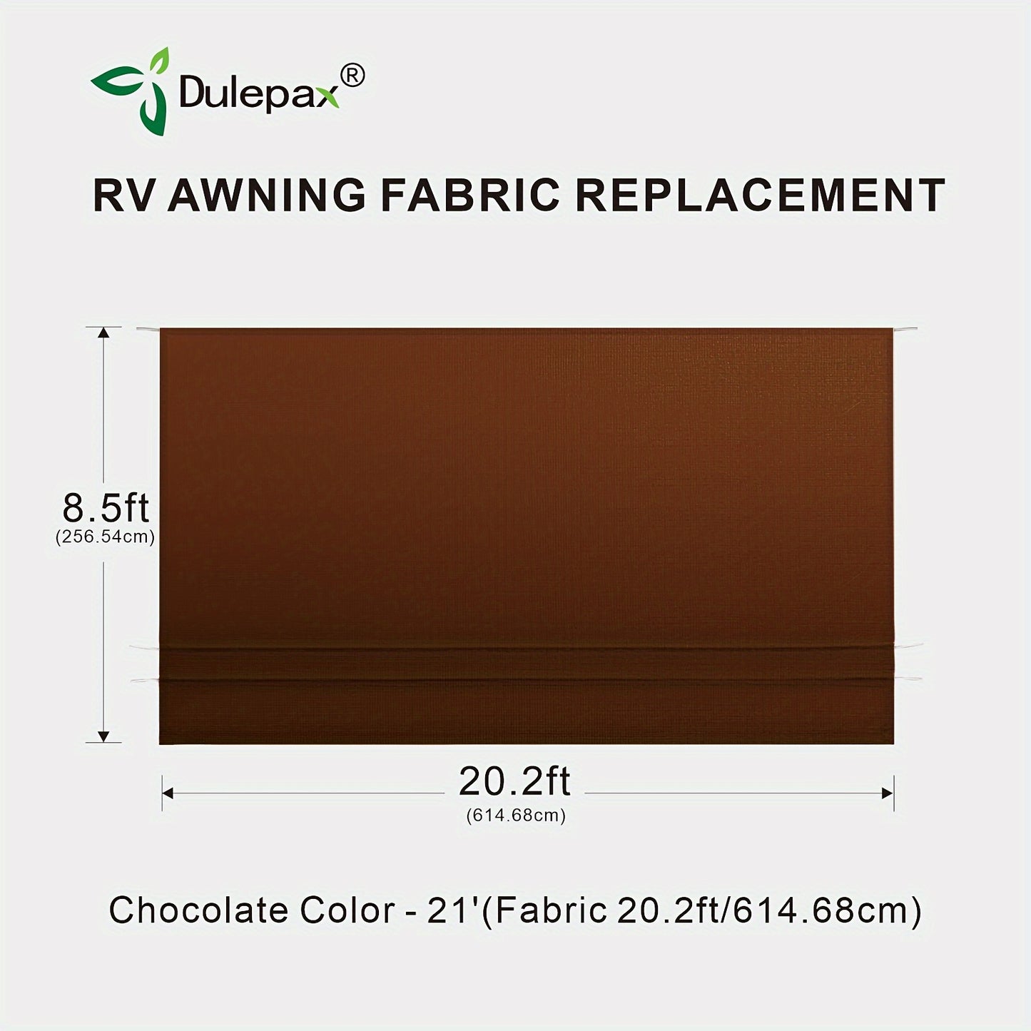 RV Awning Fabric Replacement Heavy Duty 16 Oz Vinyl Fabric Awning, Double-Sided Coating Universal Awning, Replacement For All Trailer