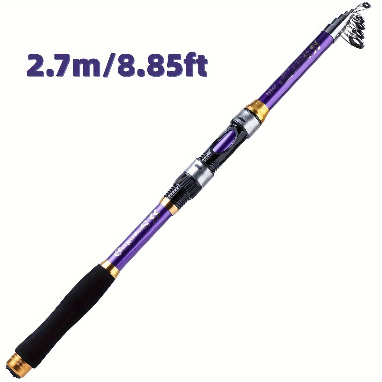 Sougayilang Telescopic Fishing Rods 1.8~3.3m Glass Fiber Spinning Rod