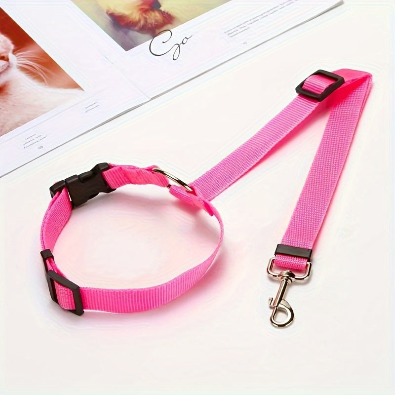 1pc Pet Car Tether Safety Leash For Dogs In Vehicles, Dog Seat Belt Tether