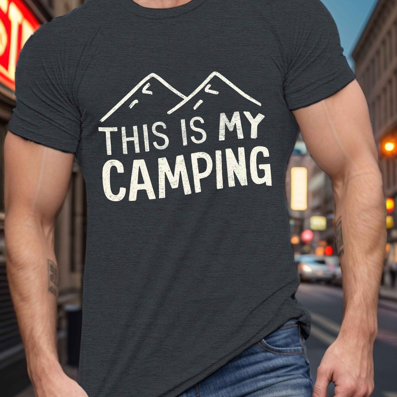 Big & Tall Men's Graphic Tee - Casual Short Sleeve T-Shirt, PLUS SIZE