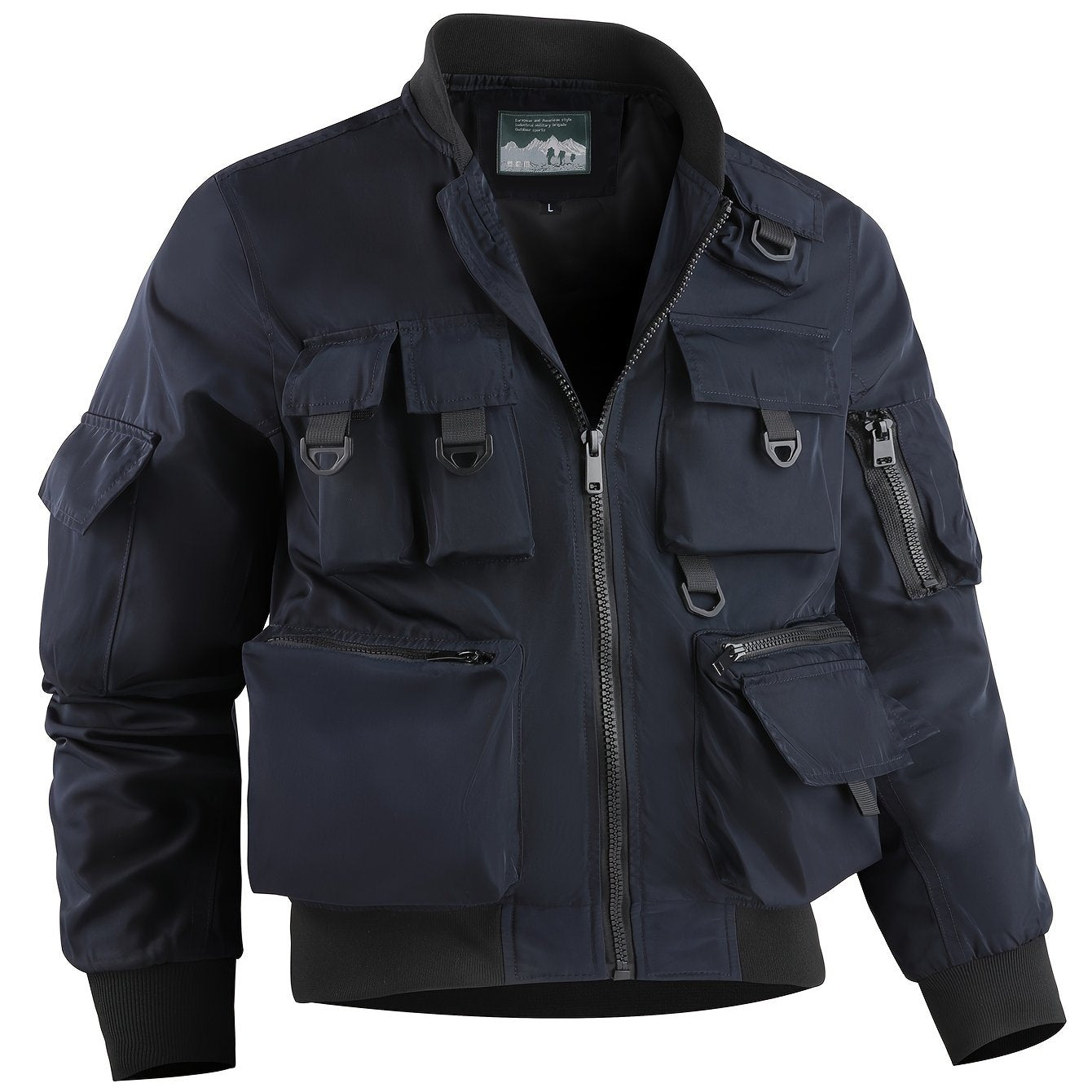 Men New Casual Cargo Multi-Pocket Jacket