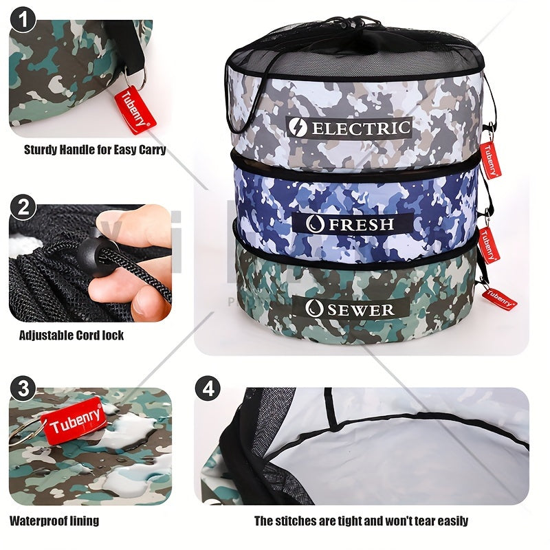 Rv Accessories Bags 3 Pack Waterproof For Sewer Hoses Electrical Cords