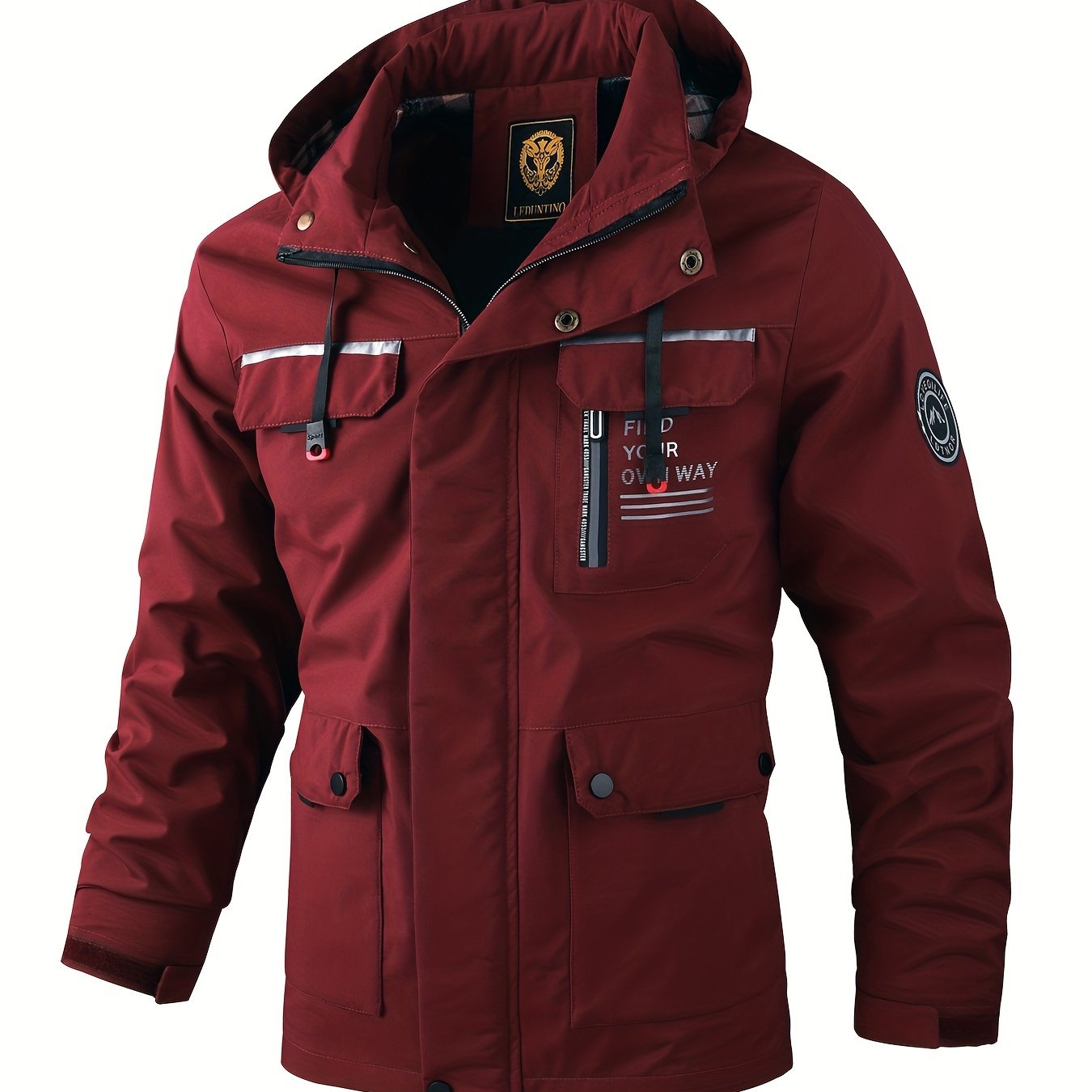 Men's Fashion Jacket - Casual Multi-Pocket, Outdoor Waterproof Windbreaker Jacket