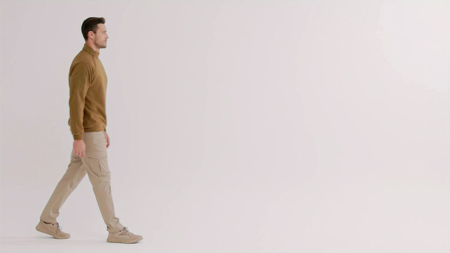 Plus Size Men's Tactical Hiking Pants With Carabiner Water Resistant Ripstop