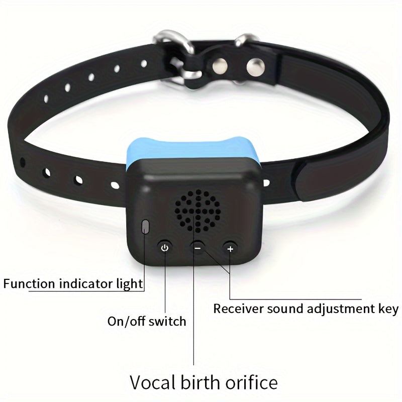 Remote Control Intercom Dog Training Collar with Voice Call Function, Adjustable Cotton Material, Electric Shock Training Device for Dogs,