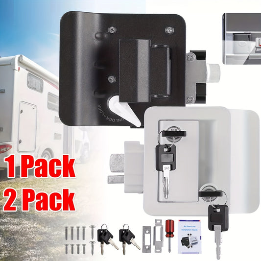RV Door Lock Replacement Kit With Keys, Durable, Corrosion Resistant