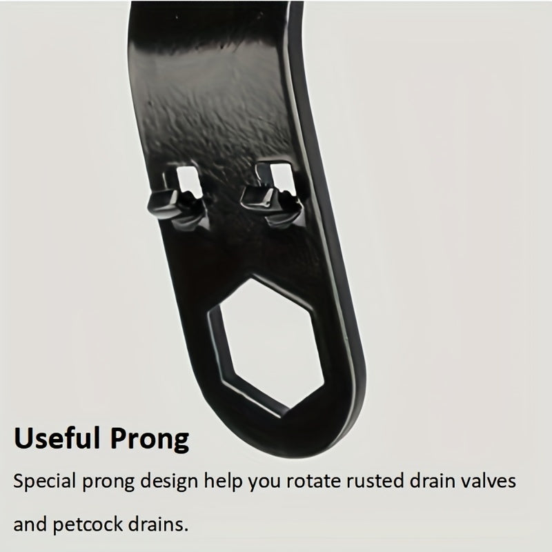 RV Water Heater Drain Plug Kit, Include Angled Wrench, 4 Pieces 1/2" NPT Replacement Plugs And 1 Roll PTFE Tape