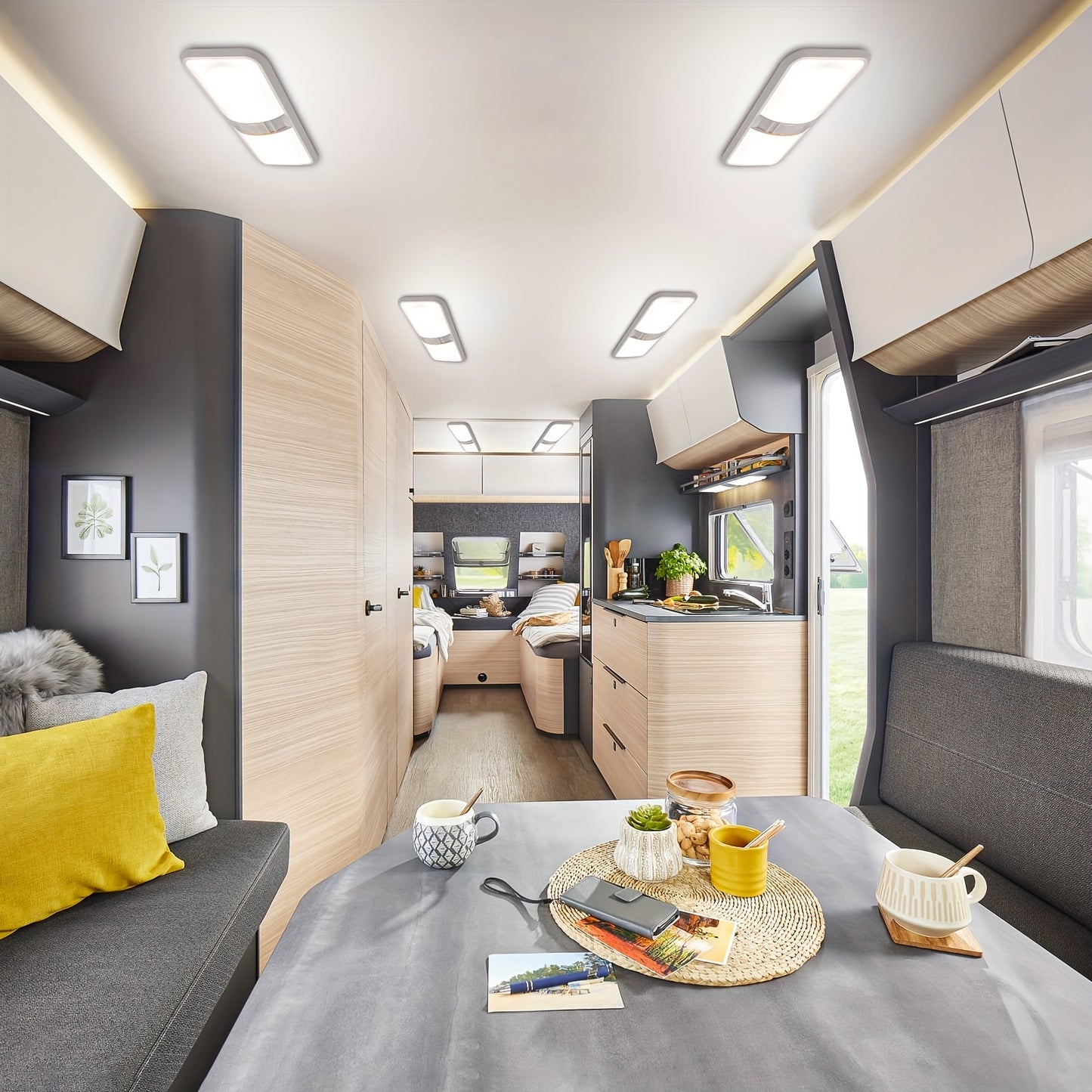 RV Lights Interior, 12 Volt Led Lights 1000LM (Natural White, 8Pack).