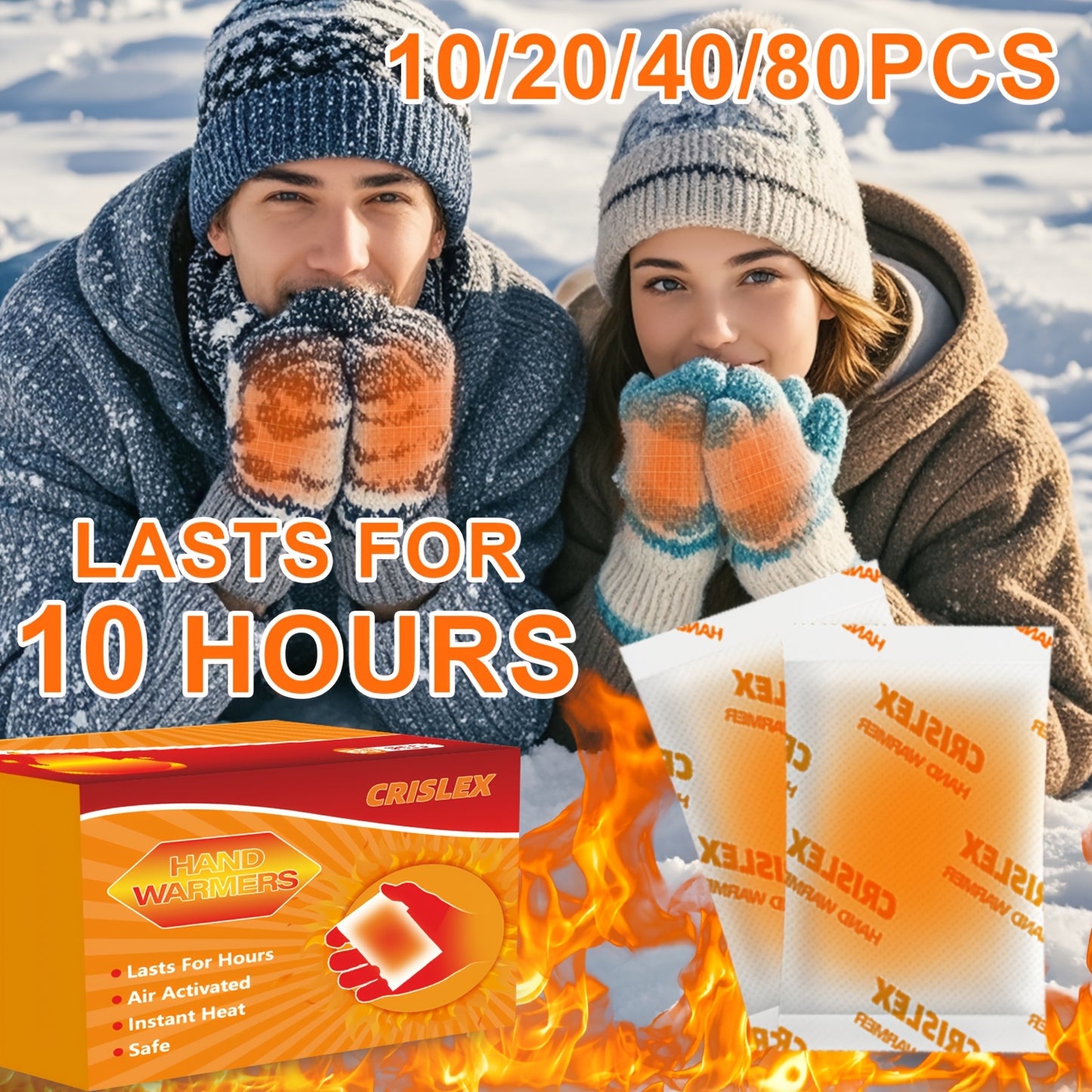 10pcs/20pcs/40pcs/80pcs Disposable Hand And Foot Warmers