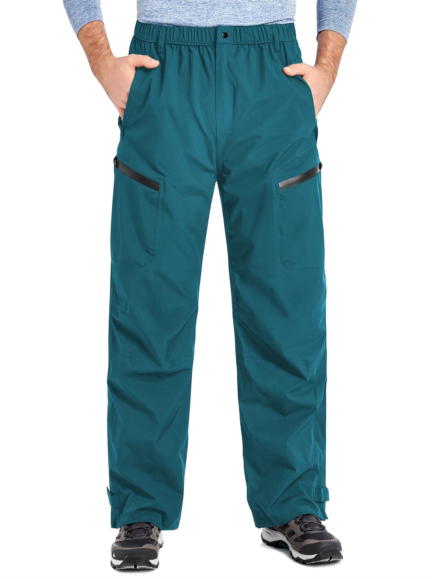 Men's Rain Pants, Lightweight Packable Pants