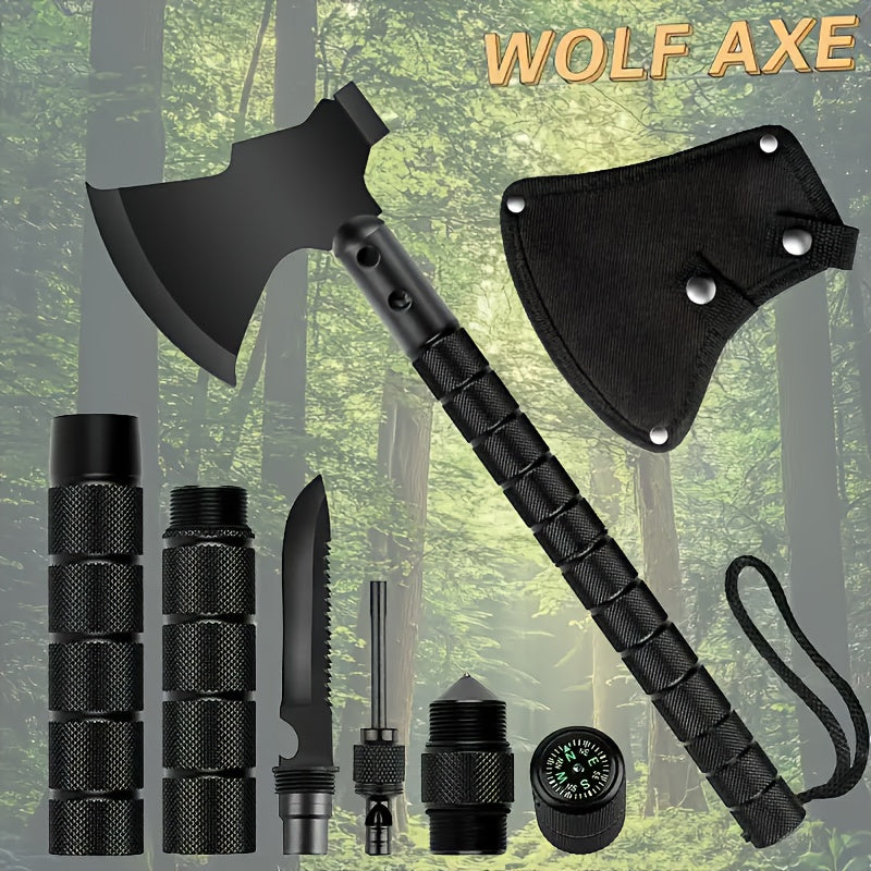 Camping Axe & Hatchet - Multitool Folding Axe with Hammer