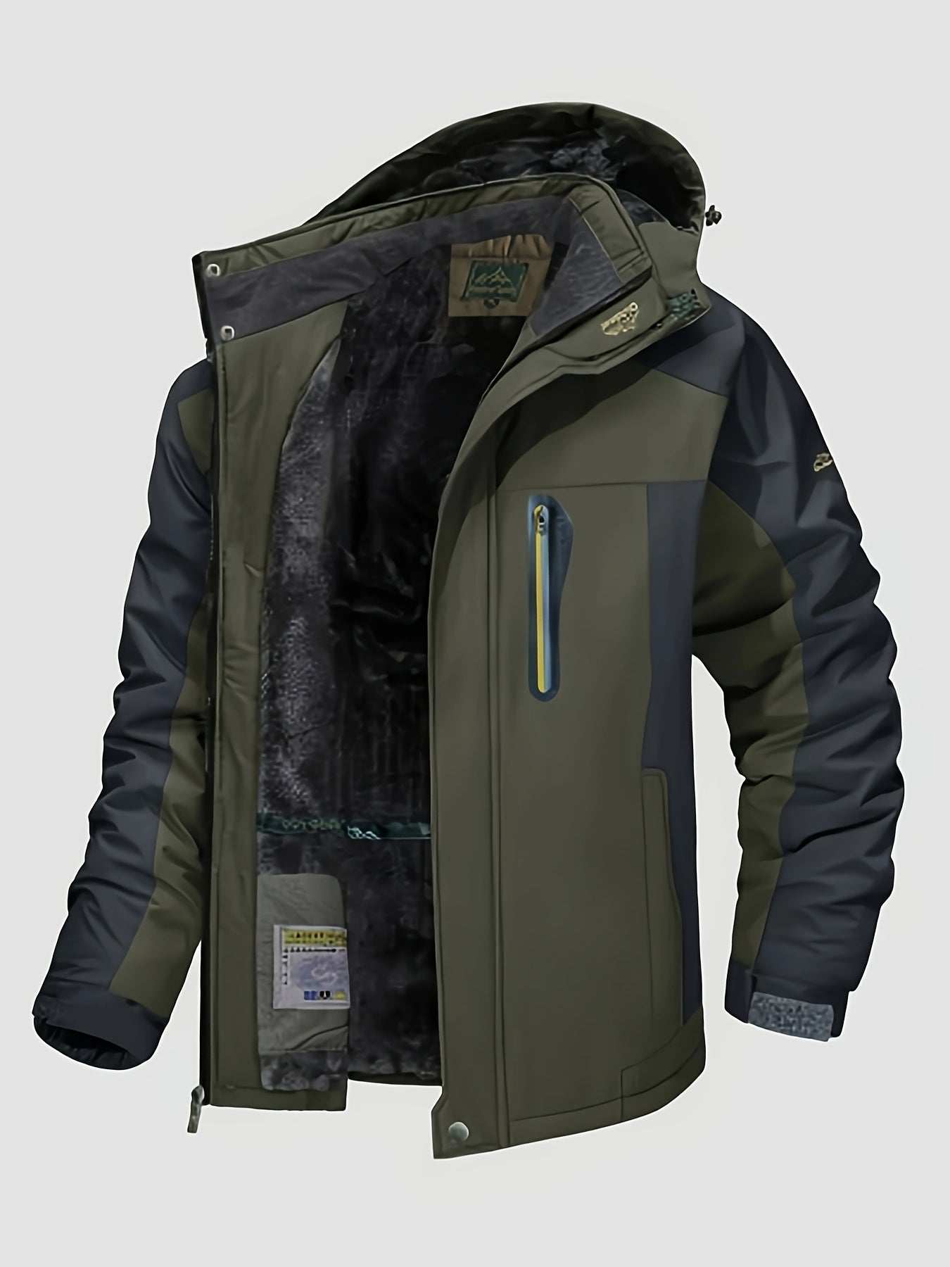 Men's Winter Sports Jacket with Detachable Hood