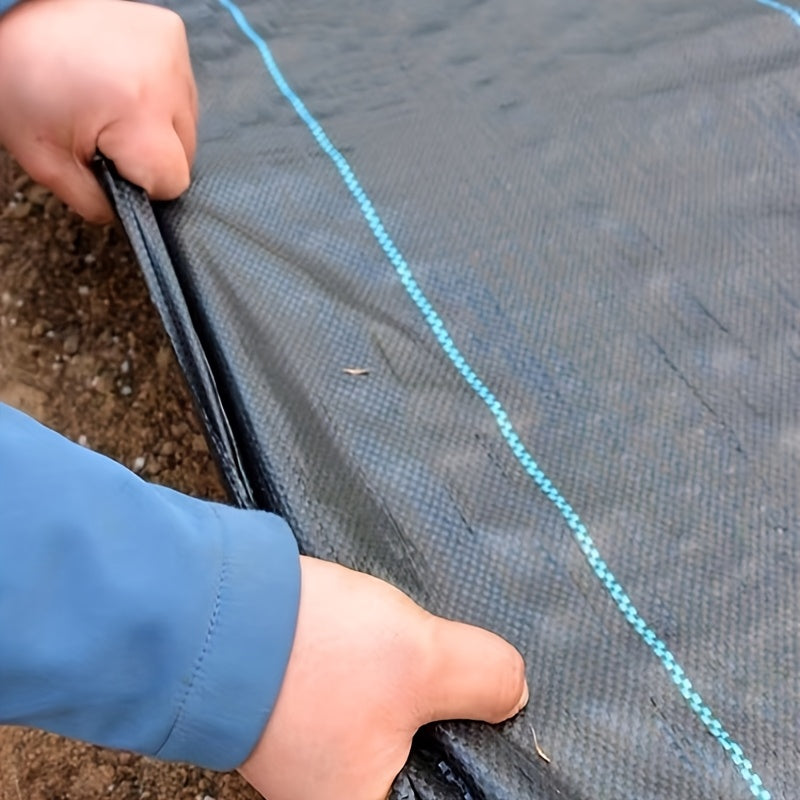 1-Roll Heavy-Duty Landscape Weed Barrier Landscape Cloth - Large 2.62x49.2ft Weed Suppressant Sheet, Durable Garden Groundcover for Weed Prevention, Soil Erosion Control, Driveways, Pathways, Flower Beds - Easy Installation O