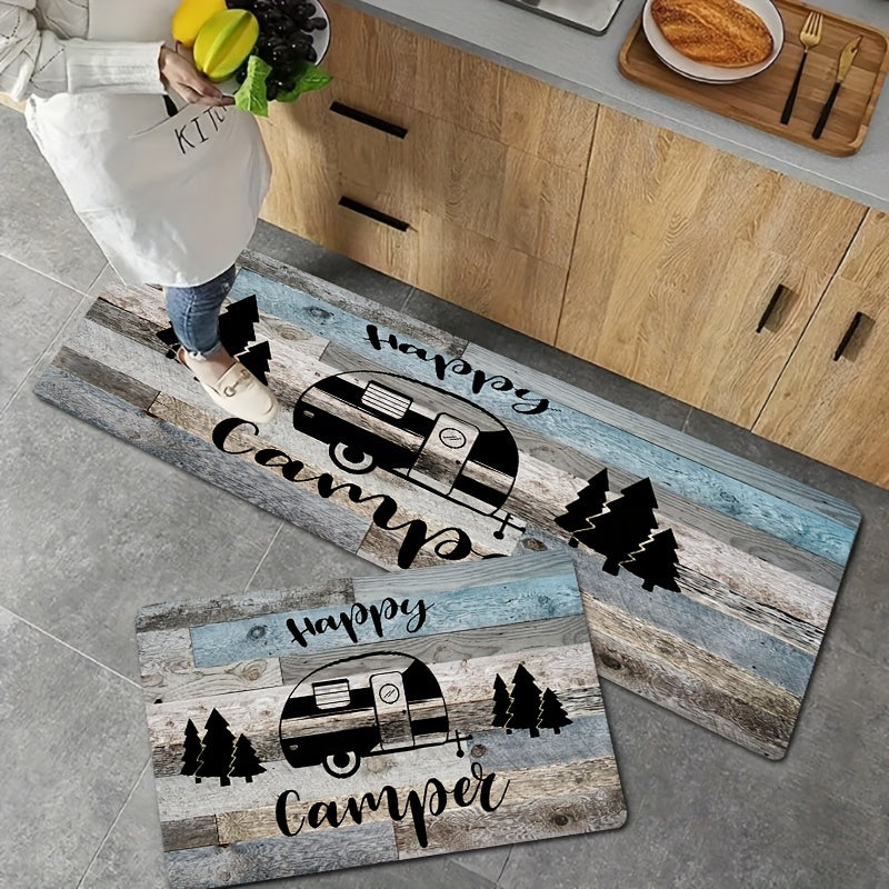 Happy Camper Theme Bath Mat Set