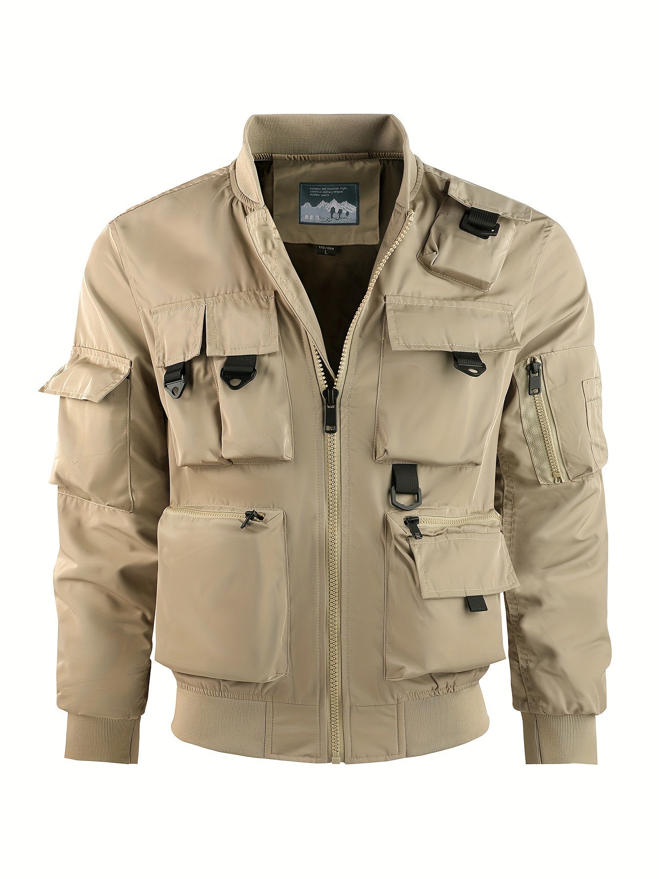 Men New Casual Cargo Multi-Pocket Jacket