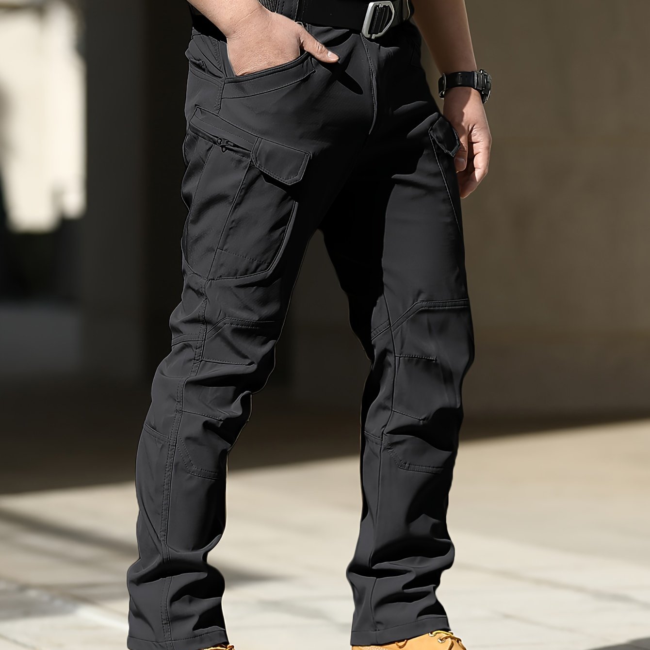 Men's Cargo Tactical Hiking Pants, Windproof Waterproof