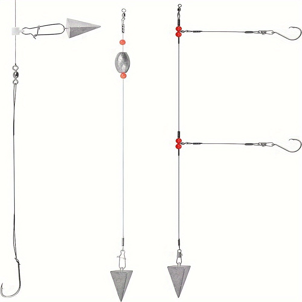 6/10pcs Pyramid Sinkers Fishing Weights Fishing Sinkers, available weights are 1oz, 2oz, 3oz, 4oz, 5oz, 6oz, 8oz