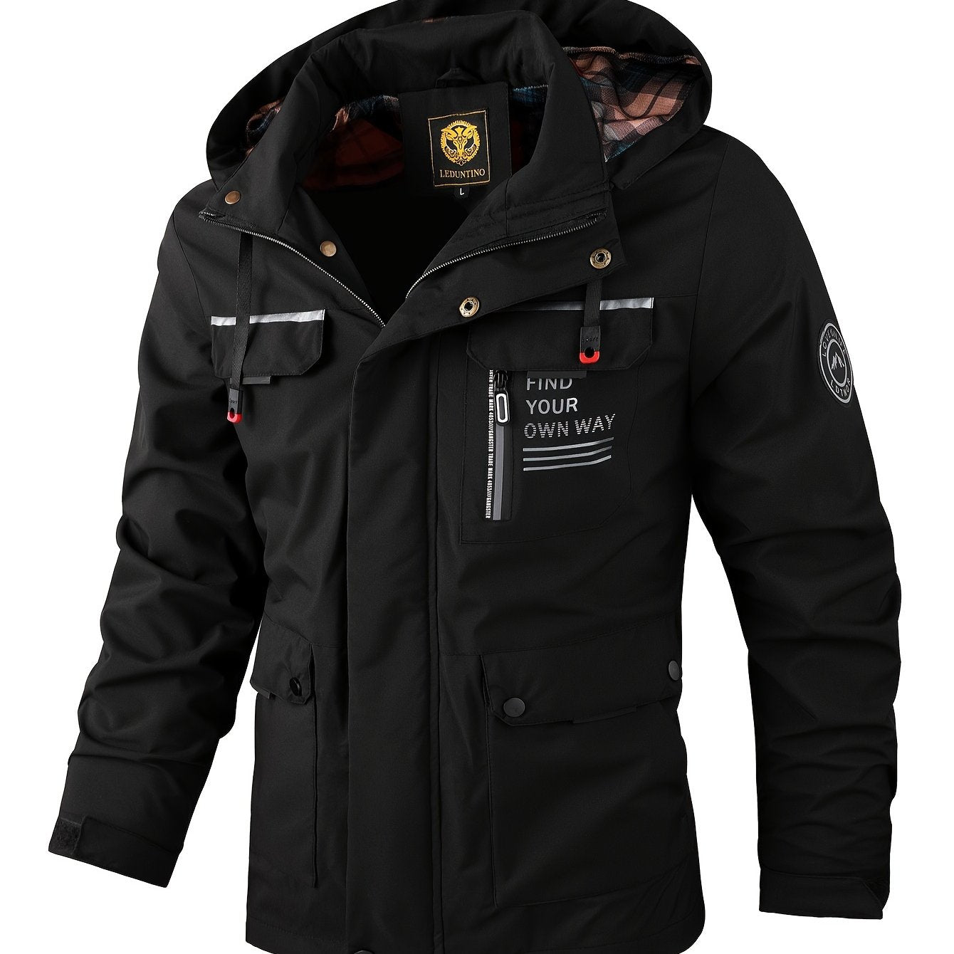 Men's Fashion Jacket - Casual Multi-Pocket, Outdoor Waterproof Windbreaker Jacket