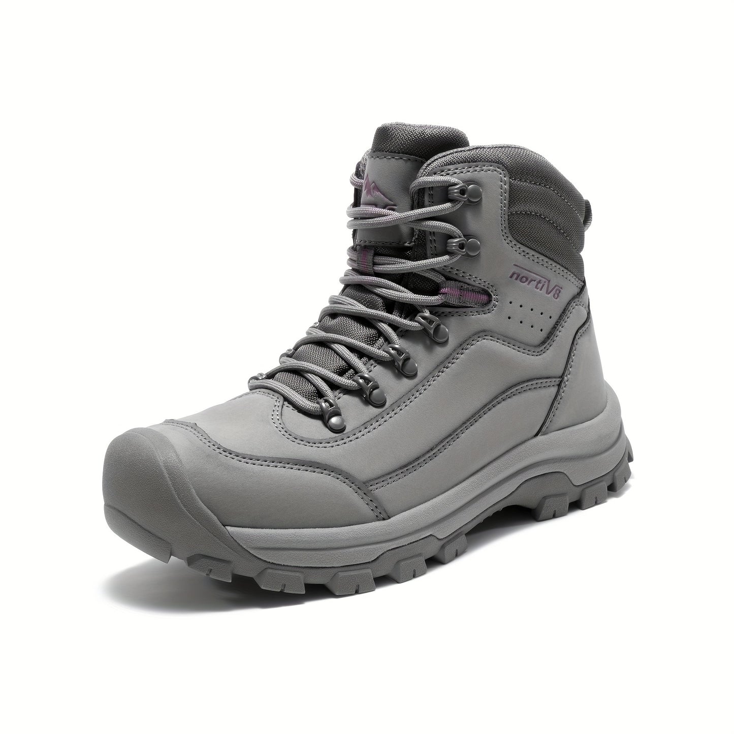 Women's Waterproof Hiking Boots - Durable Leather, Comfortable EVA Insole with Arch Support