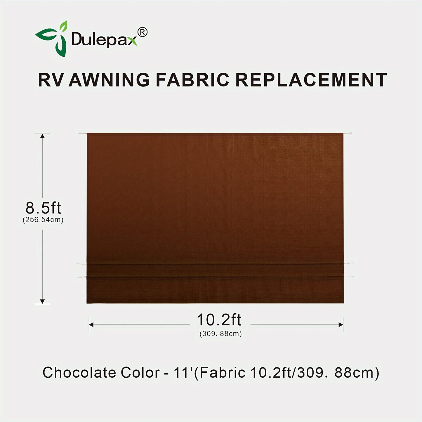 RV Awning Fabric Replacement Heavy Duty 16 Oz Vinyl Fabric Awning, Double-Sided Coating Universal Awning, Replacement For All Trailer