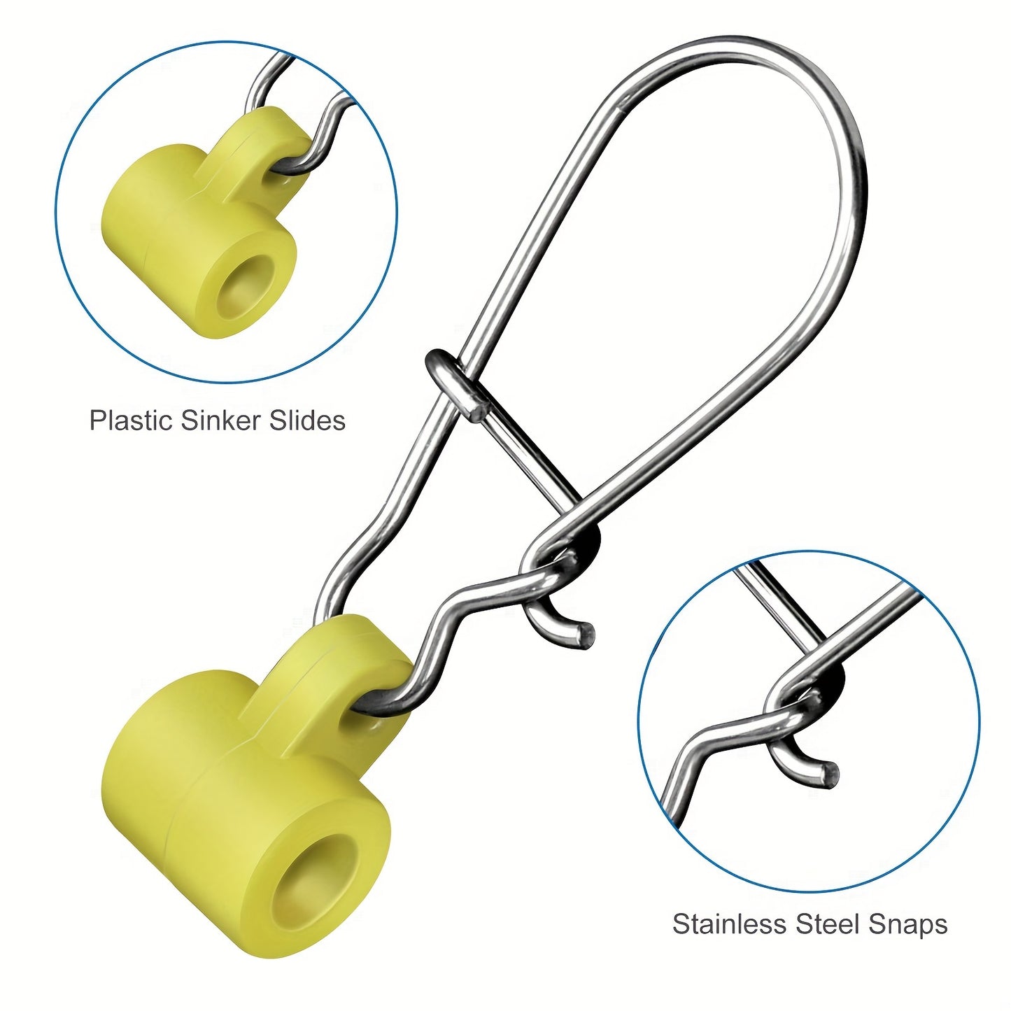 50pcs Heavy Duty Fishing Sinker Slides