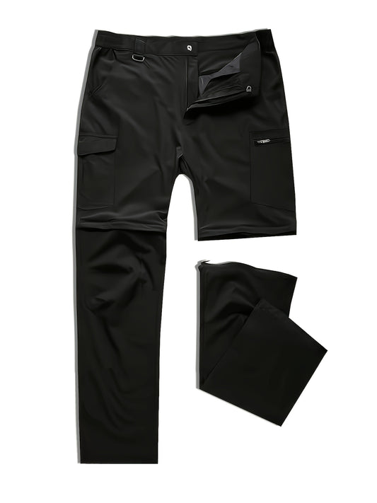 Men's Lightweight Waterproof Quick-Drying Pants with Foldable Zipper, PLUS SIZE