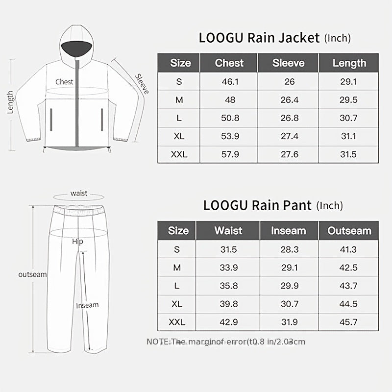 Men's Camo Rain Gear Set