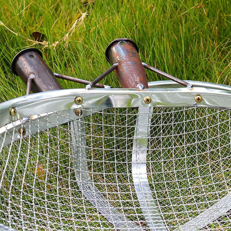 1pc Multi-Purpose Metal Soil Sifter and Strainer - Garden and Farming Essential Tool without Handle