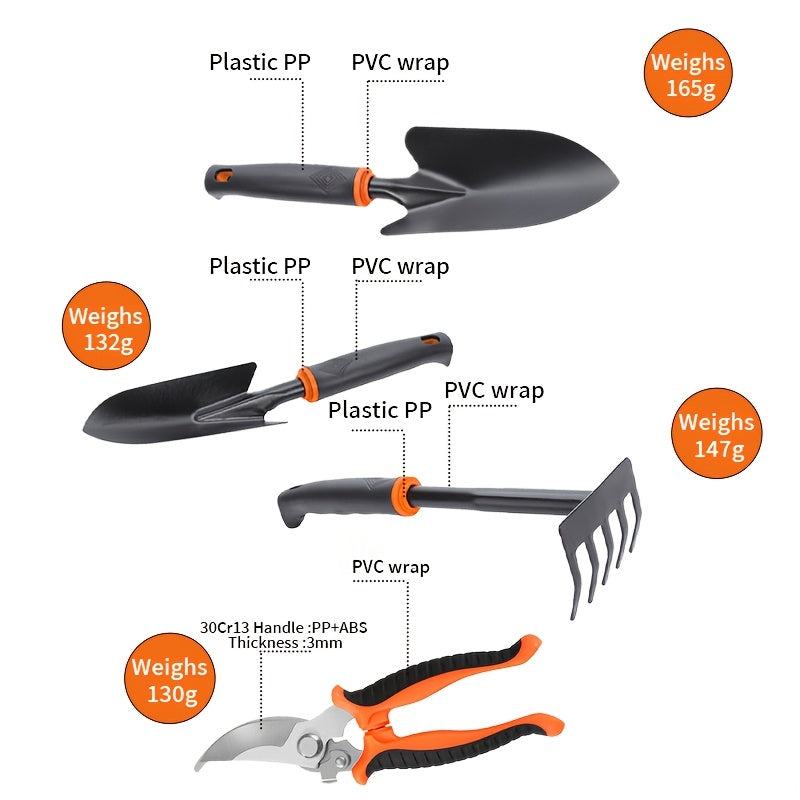4pcs Gardening Tool Set - Durable, Easy-Carry Design