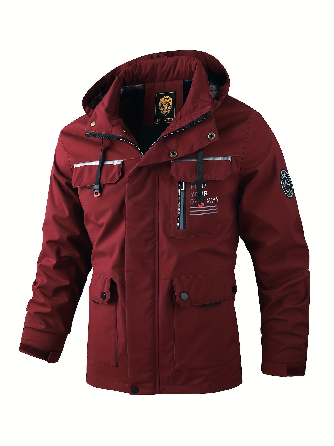 Men's Fashion Jacket - Casual Multi-Pocket, Outdoor Waterproof Windbreaker Jacket
