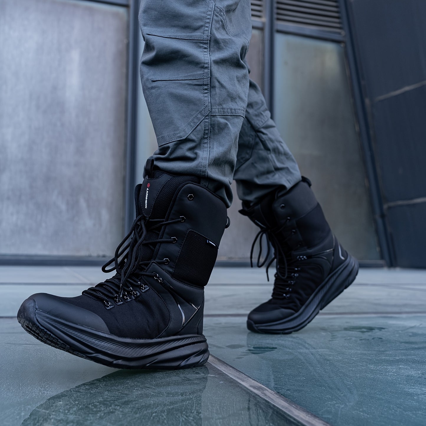 Men's Waterproof Hiking Boots, Anti Slip Lightweight Boots